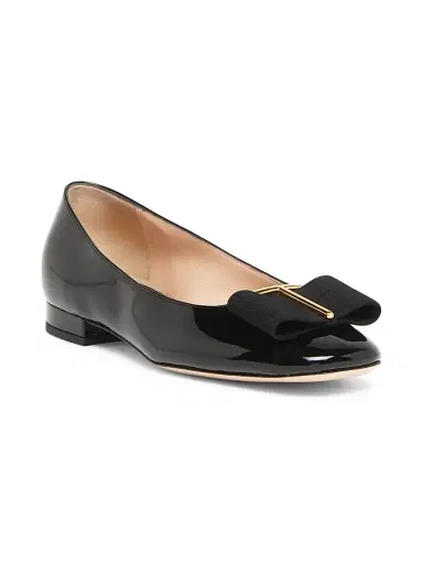 TOM FORD Women's Logo & Ribbon-Accented Patent Leather & Ballerina Flats - Black | Thumbnail 2 TOM FORD Women's Logo & Ribbon-Accented Patent Leather & Ballerina Flats - Black | Thumbnail 2