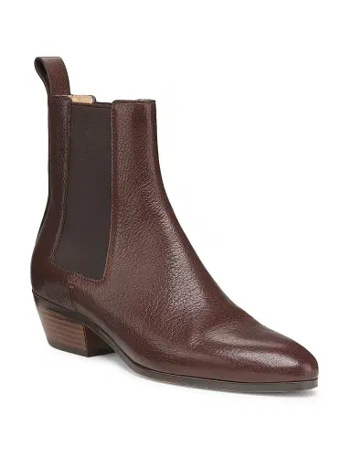 Odissì Women's Ella 45MM Leather Ankle Boots - Dark Brown | Thumbnail 2 Odissì Women's Ella 45MM Leather Ankle Boots - Dark Brown | Thumbnail 2