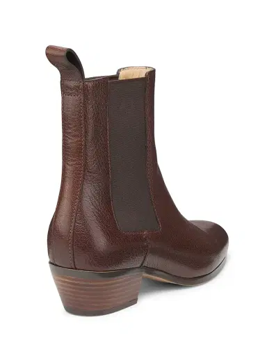 Odissì Women's Ella 45MM Leather Ankle Boots - Dark Brown | Thumbnail 3 Odissì Women's Ella 45MM Leather Ankle Boots - Dark Brown | Thumbnail 3