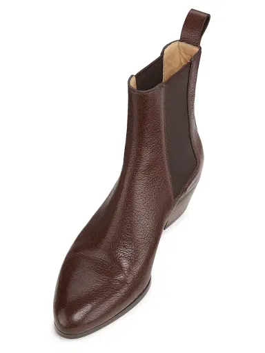 Odissì Women's Ella 45MM Leather Ankle Boots - Dark Brown | Thumbnail 4 Odissì Women's Ella 45MM Leather Ankle Boots - Dark Brown | Thumbnail 4