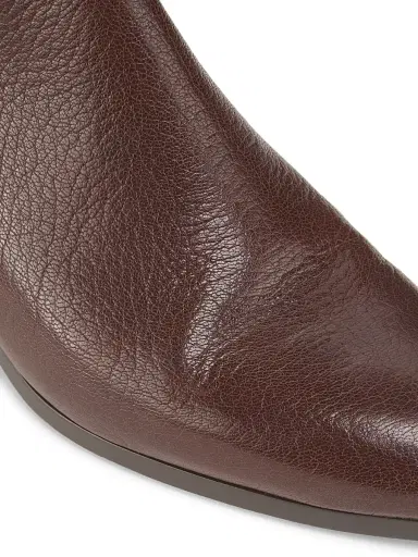 Odissì Women's Ella 45MM Leather Ankle Boots - Dark Brown | Thumbnail 5 Odissì Women's Ella 45MM Leather Ankle Boots - Dark Brown | Thumbnail 5