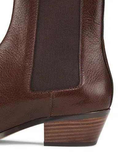 Odissì Women's Ella 45MM Leather Ankle Boots - Dark Brown | Thumbnail 6 Odissì Women's Ella 45MM Leather Ankle Boots - Dark Brown | Thumbnail 6