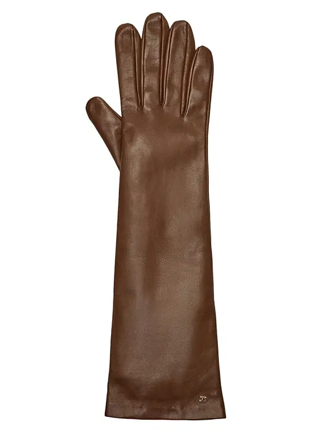 Women's Long Leather Gloves - Tobacco Women's Long Leather Gloves - Tobacco
