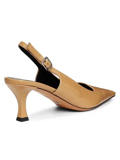 Proenza Schouler Women's Trap 65MM Slingback Pumps - Dark Beige | Thumbnail 3 Proenza Schouler Women's Trap 65MM Slingback Pumps - Dark Beige | Thumbnail 3