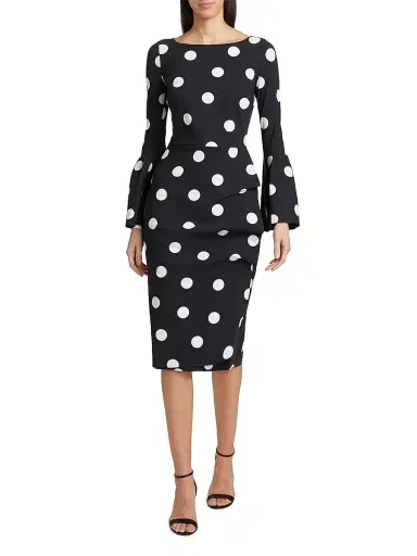 Chiara Boni La Petite Robe Women's Addax Polka Dot Cocktail Dress | Thumbnail 3 Chiara Boni La Petite Robe Women's Addax Polka Dot Cocktail Dress | Thumbnail 3