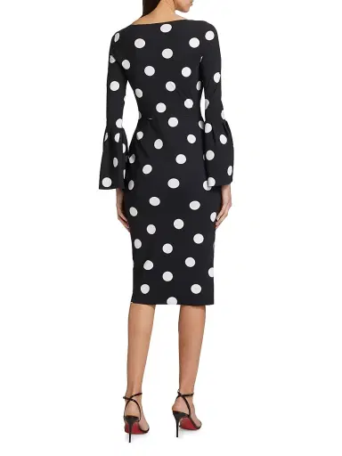 Chiara Boni La Petite Robe Women's Addax Polka Dot Cocktail Dress | Thumbnail 5 Chiara Boni La Petite Robe Women's Addax Polka Dot Cocktail Dress | Thumbnail 5