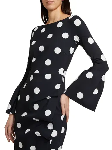Chiara Boni La Petite Robe Women's Addax Polka Dot Cocktail Dress | Thumbnail 6 Chiara Boni La Petite Robe Women's Addax Polka Dot Cocktail Dress | Thumbnail 6