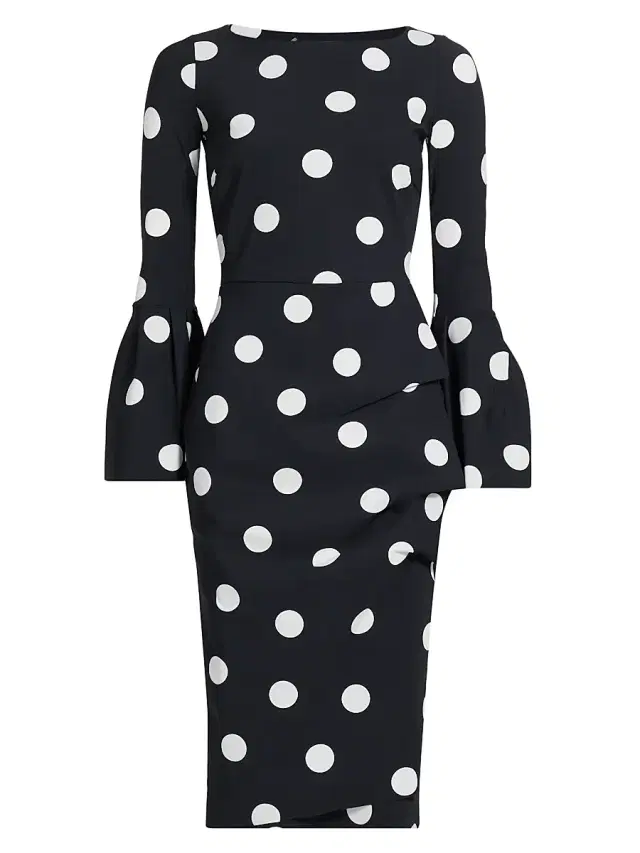 Chiara Boni La Petite Robe Women's Addax Polka Dot Cocktail Dress - New Polka Dot