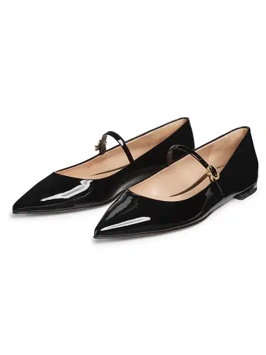 Gianvito Rossi Women's Ribbon Patent Leather Ballet Flats - Praline | Thumbnail 2 Gianvito Rossi Women's Ribbon Patent Leather Ballet Flats - Praline | Thumbnail 2
