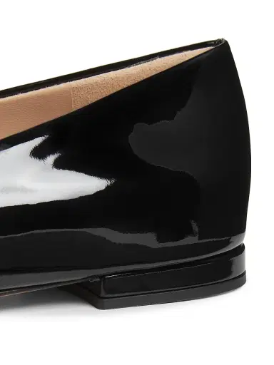 Gianvito Rossi Women's Ribbon Patent Leather Ballet Flats - Praline | Thumbnail 6 Gianvito Rossi Women's Ribbon Patent Leather Ballet Flats - Praline | Thumbnail 6