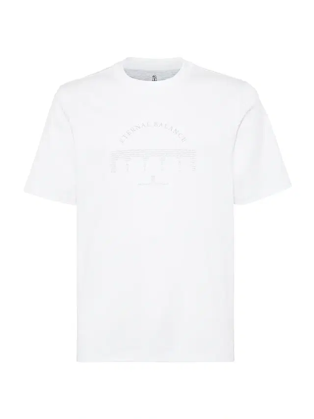 Men's Cotton Jersey T-Shirt - White
