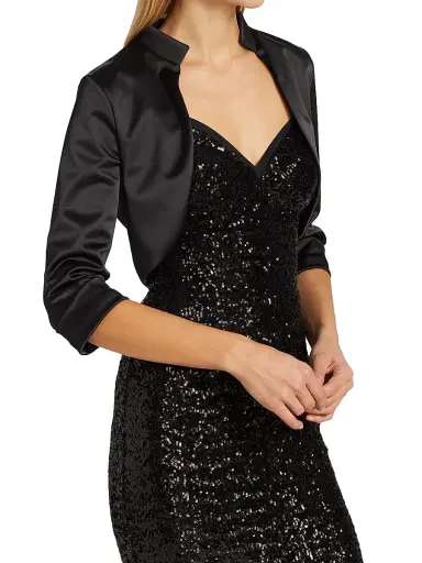 Chiara Boni La Petite Robe Women's Amatista Satin Shrug | Thumbnail 4
