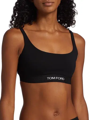 Tom Ford Women's Modal Signature Bralette - Black - Size XXS | Thumbnail 6 Tom Ford Women's Modal Signature Bralette - Black - Size XXS | Thumbnail 6