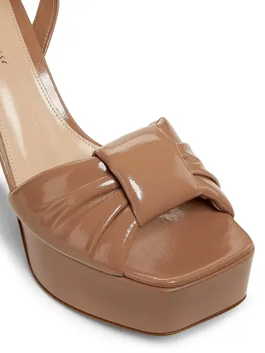 Gianvito Rossi Women's Paradì Leather Sandals - Praline | Thumbnail 6 Gianvito Rossi Women's Paradì Leather Sandals - Praline | Thumbnail 6