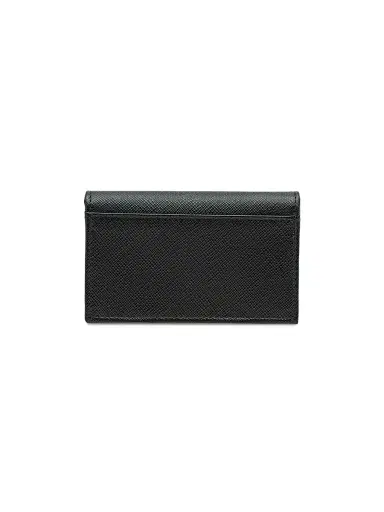Prada Men's Saffiano Leather Card Holder - Black | Thumbnail 3 Prada Men's Saffiano Leather Card Holder - Black | Thumbnail 3