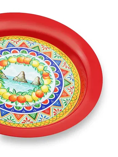 Dolce & Gabbana Carretto Round Metal Tray | Thumbnail 4 Dolce & Gabbana Carretto Round Metal Tray | Thumbnail 4
