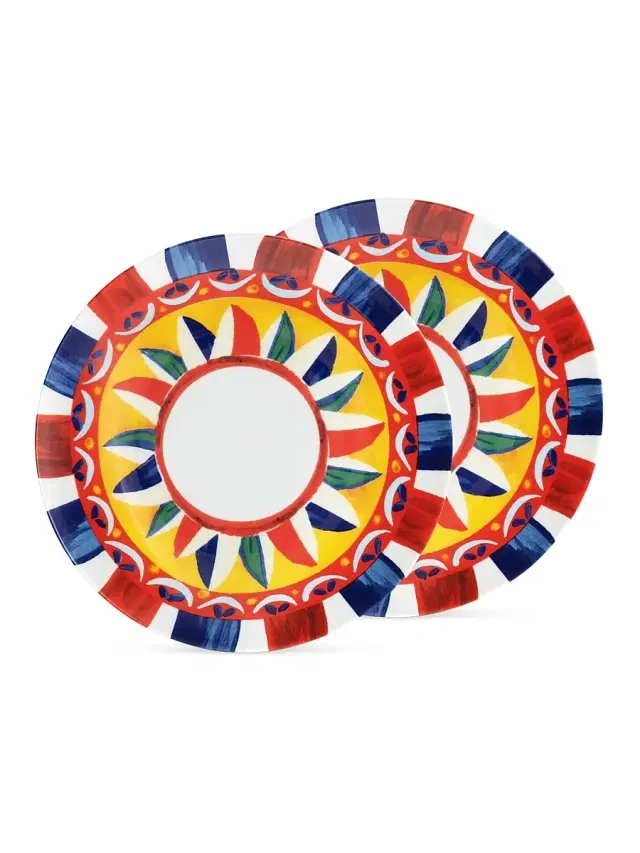 Carretto 2-Piece Bread Plate Set