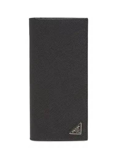 Prada Men's Saffiano Leather Wallet - Black | Thumbnail 1