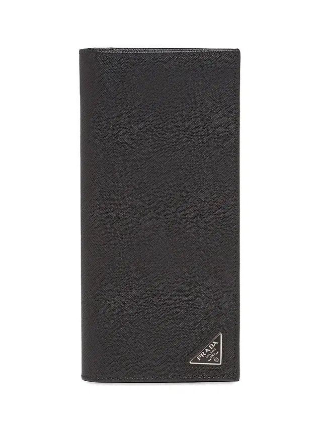 Prada Men's Saffiano Leather Wallet - Black