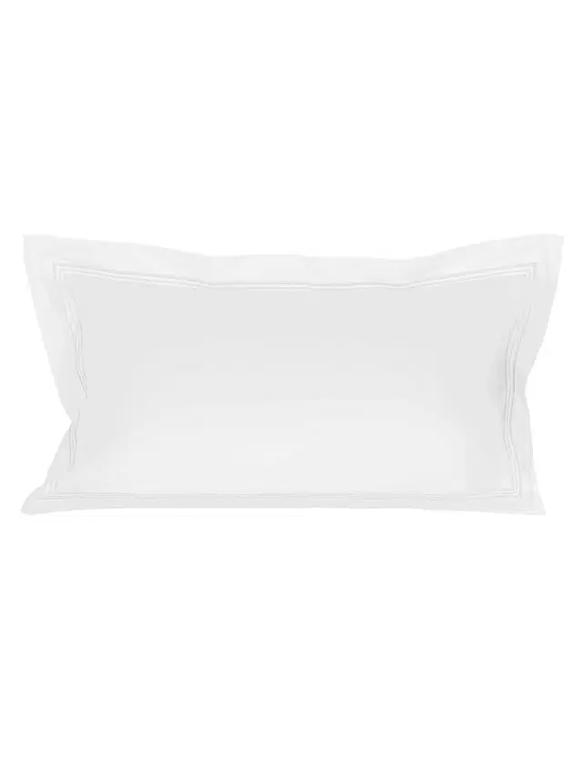 Frette Triplo Popeline 250 Thread Count Sham - White Milk King
