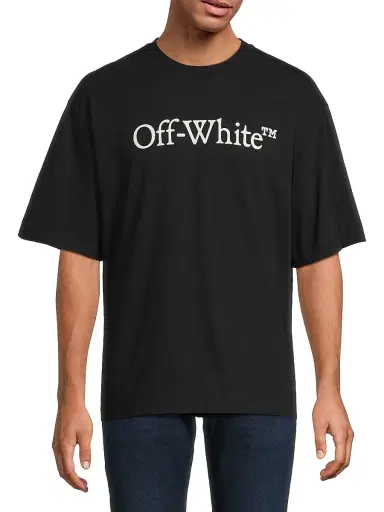 Off-White Men's Big Bookish Skate T-Shirt - Black White - Size XS | Thumbnail 3