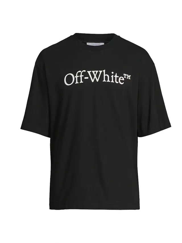 Off-White Men's Big Bookish Skate T-Shirt - Black White