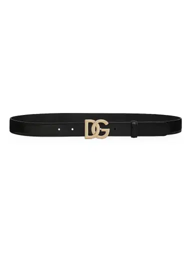 Dolce & Gabbana Women's DG Logo Buckle Leather Belt - Nero - Size Medium | Thumbnail 3 Dolce & Gabbana Women's DG Logo Buckle Leather Belt - Nero - Size Medium | Thumbnail 3
