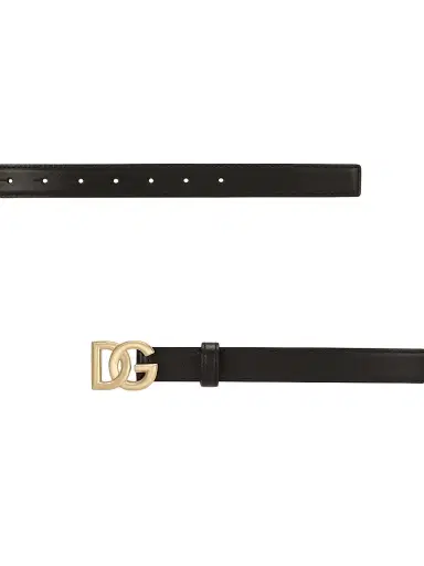 Dolce & Gabbana Women's DG Logo Buckle Leather Belt - Nero - Size Medium | Thumbnail 4 Dolce & Gabbana Women's DG Logo Buckle Leather Belt - Nero - Size Medium | Thumbnail 4