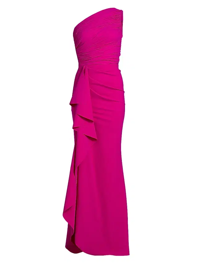 Chiara Boni La Petite Robe Women's Aziza Ruched One-Shoulder Gown