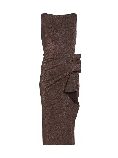 Chiara Boni La Petite Robe Women's Tradrum Metallic Jersey Midi-Dress | Thumbnail 1