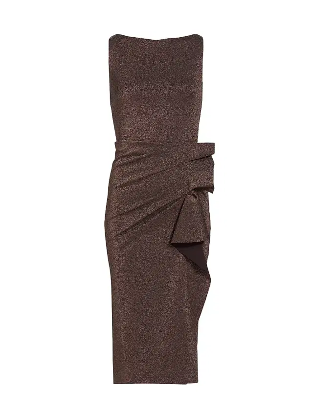 Chiara Boni La Petite Robe Women's Tradrum Metallic Jersey Midi-Dress