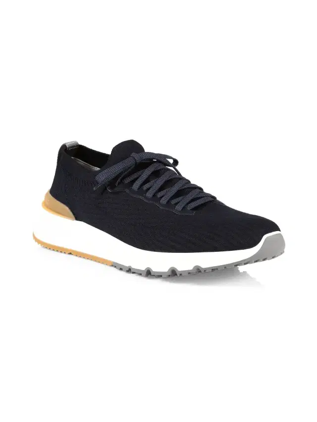 Men's Knit Colorblock Sneakers - Navy