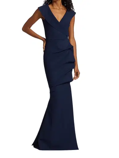 Chiara Boni La Petite Robe Women's Cocoon Collar Trumpet Gown | Thumbnail 3 Chiara Boni La Petite Robe Women's Cocoon Collar Trumpet Gown | Thumbnail 3