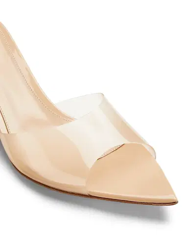 Gianvito Rossi Women's Elle 55MM Plexi Mules - Beige - Size 12 | Thumbnail 5 Gianvito Rossi Women's Elle 55MM Plexi Mules - Beige - Size 12 | Thumbnail 5