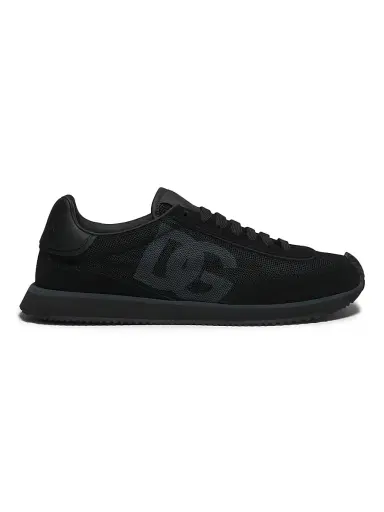 Dolce & Gabbana Men's Aria DG Logo Low-Top Sneakers - Nero Nero - Size 13 | Thumbnail 1