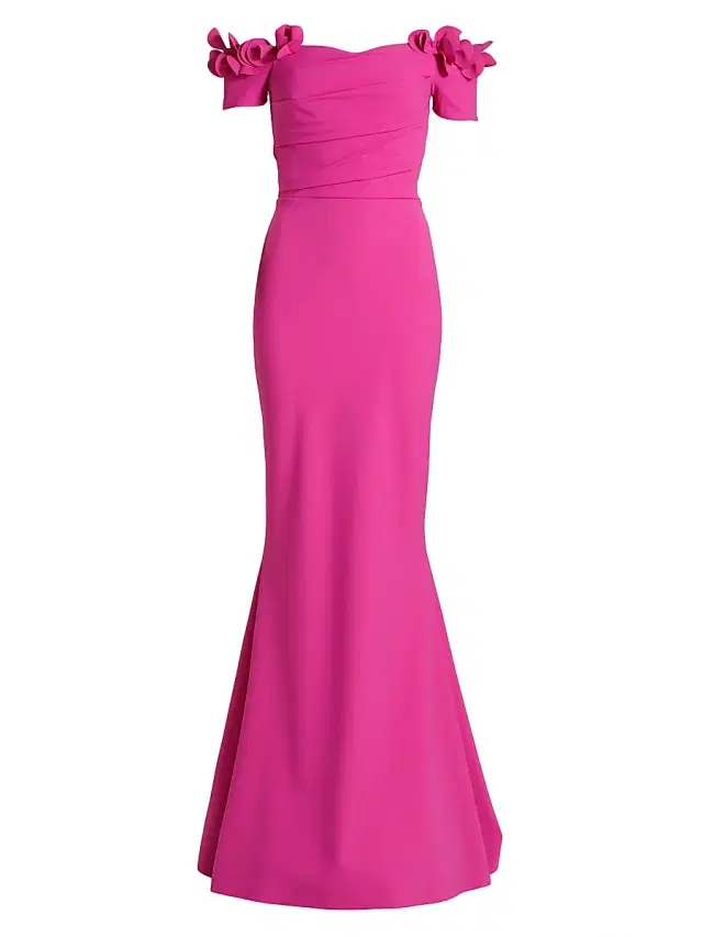 Chiara Boni La Petite Robe Women's Yiana Floral Appliqué Gown
