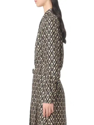 Valentino Garavani Women's Toute La V Twill Shirt - Black | Thumbnail 3