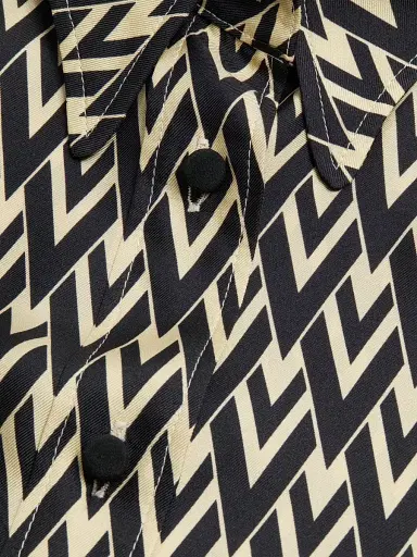 Valentino Garavani Women's Toute La V Twill Shirt - Black | Thumbnail 7