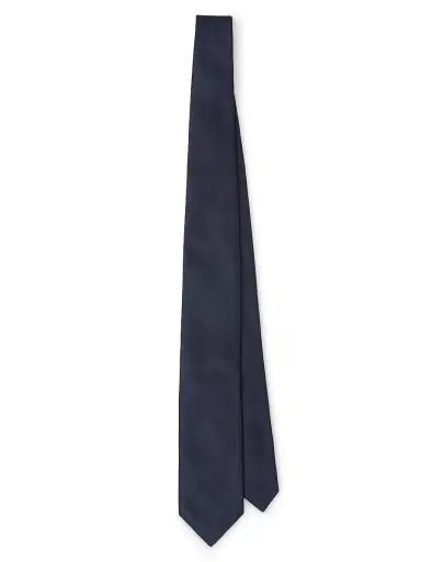 Prada Men's Satin Tie - Blue | Thumbnail 1