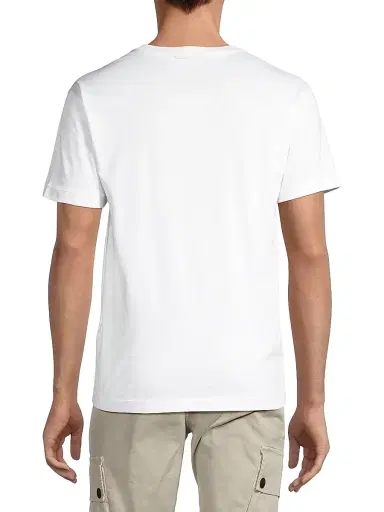 Stone Island Men's Logo Cotton T-Shirt - White - Size Large | Thumbnail 5 Stone Island Men's Logo Cotton T-Shirt - White - Size Large | Thumbnail 5