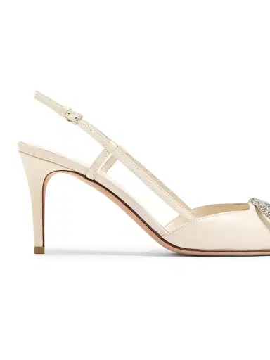 Valentino Garavani Women's VLogo Signature Slingback Pumps 80MM | Thumbnail 6 Valentino Garavani Women's VLogo Signature Slingback Pumps 80MM | Thumbnail 6