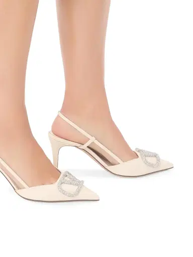 Valentino Garavani Women's VLogo Signature Slingback Pumps 80MM | Thumbnail 7 Valentino Garavani Women's VLogo Signature Slingback Pumps 80MM | Thumbnail 7