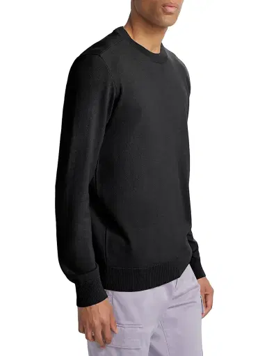 Stone Island Men's Wool Crewneck Sweater - Black - Size XL | Thumbnail 4