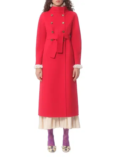 Valentino Garavani Women's Compact Drap Coat - Paris | Thumbnail 2