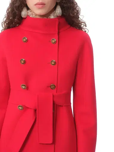Valentino Garavani Women's Compact Drap Coat - Paris | Thumbnail 5