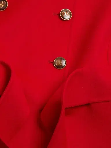 Valentino Garavani Women's Compact Drap Coat - Paris | Thumbnail 7