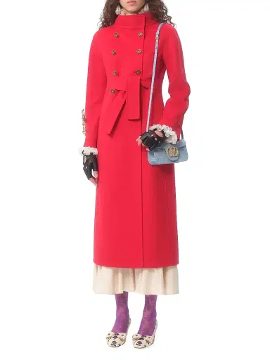 Valentino Garavani Women's Compact Drap Coat - Paris | Thumbnail 8