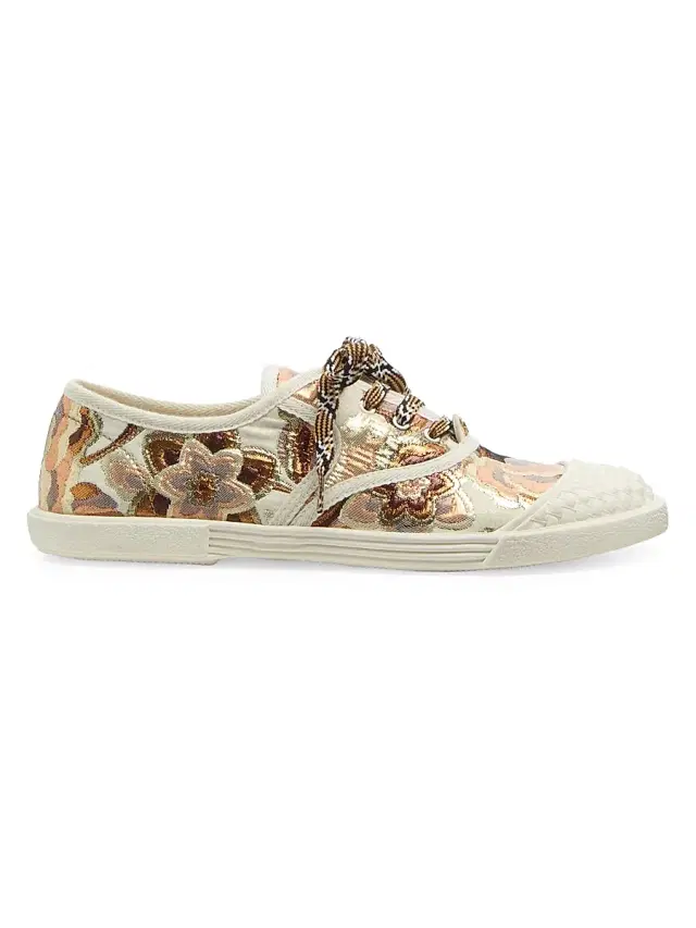 Valentino Garavani Women's Bay By Bay Sneakers in Jacquard Apres L'hiver Fabric