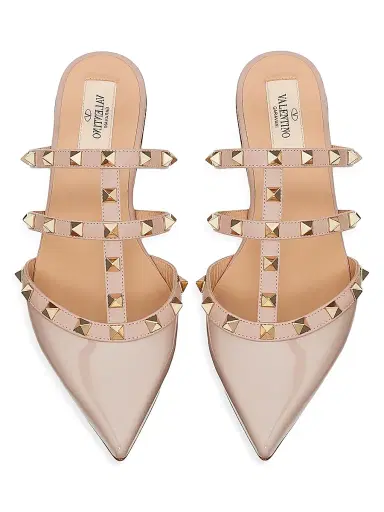 Valentino Garavani Women's Rockstud Patent-Leather Mules | Thumbnail 4 Valentino Garavani Women's Rockstud Patent-Leather Mules | Thumbnail 4