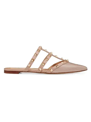 Valentino Garavani Women's Rockstud Patent-Leather Mules | Thumbnail 1 Valentino Garavani Women's Rockstud Patent-Leather Mules | Thumbnail 1